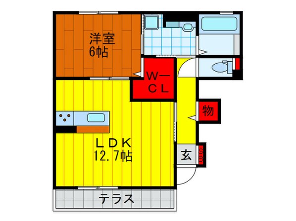 ｺｰｼﾞｰｺｰﾄの物件間取画像